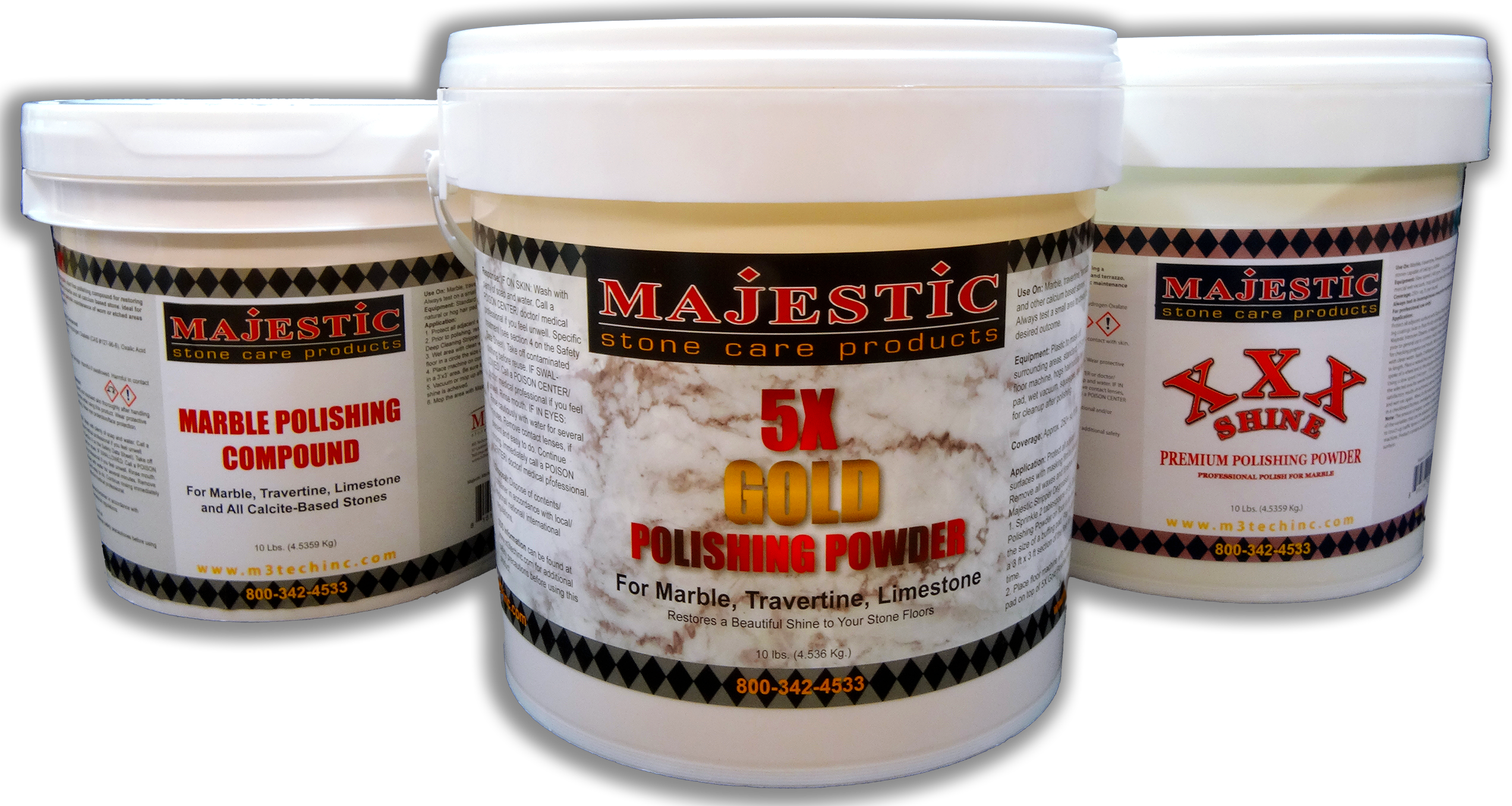 The Best 5x Polishing Powder, Marble Polishing Compound, and Majestic XXX Shine Powder